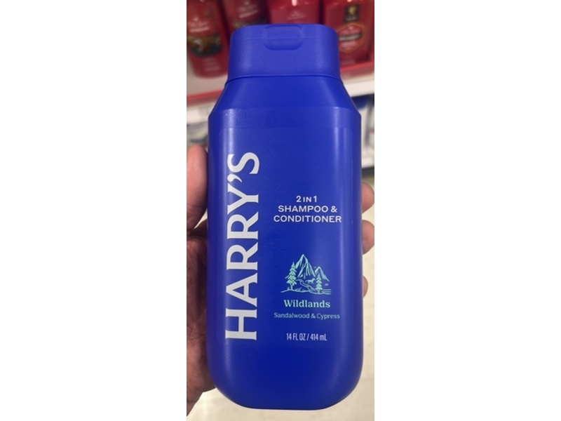 Harry's 2 In 1 Shampoo & Conditioner, Wildlands, 14 fl oz/414 mL, Pack Of 3