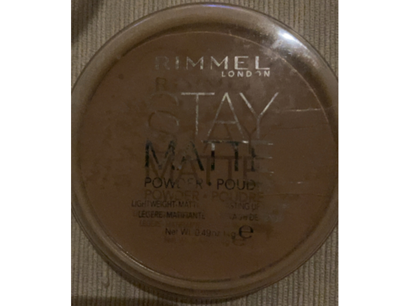 Rimmel Stay Matte Light Weight Mattifying Powder, 010 Warm Honey, 0.49 oz/14 g