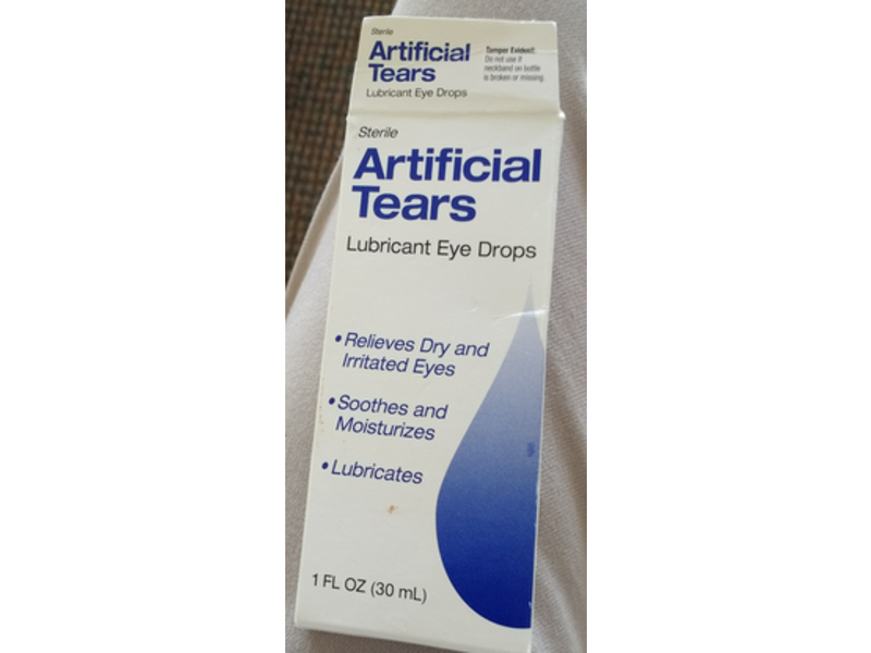 Sterile Artificial Tears Lubricant Eye Drops, 1 fl oz/30 mL