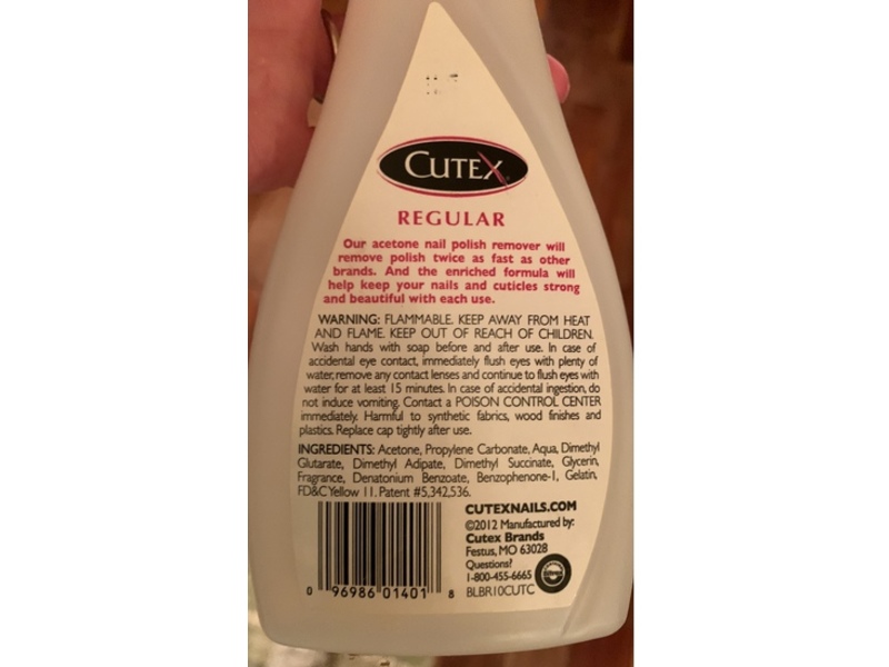 Cutex Nail Polish Remover, Regular, 10 fl oz/295 mL