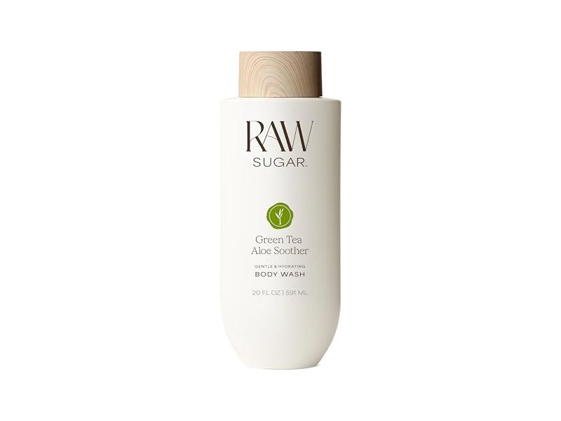 Raw Sugar Body Wash, Green Tea & Aloe Soother, 20 fl oz/591 mL