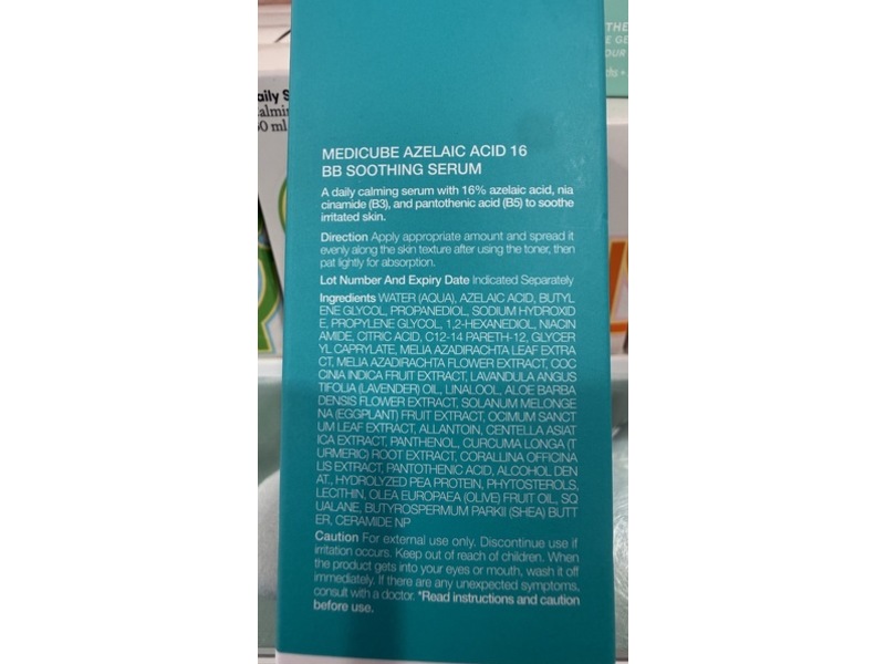 Medicube Bb Soothing Serum, Azelaic Acid 16, 1.01 fl oz/30 mL