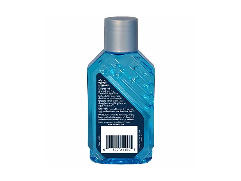 Aqua Velva Ice Sport Cooling After Shave, Vitamin Enriched, 3.5 fl oz / 103 ml