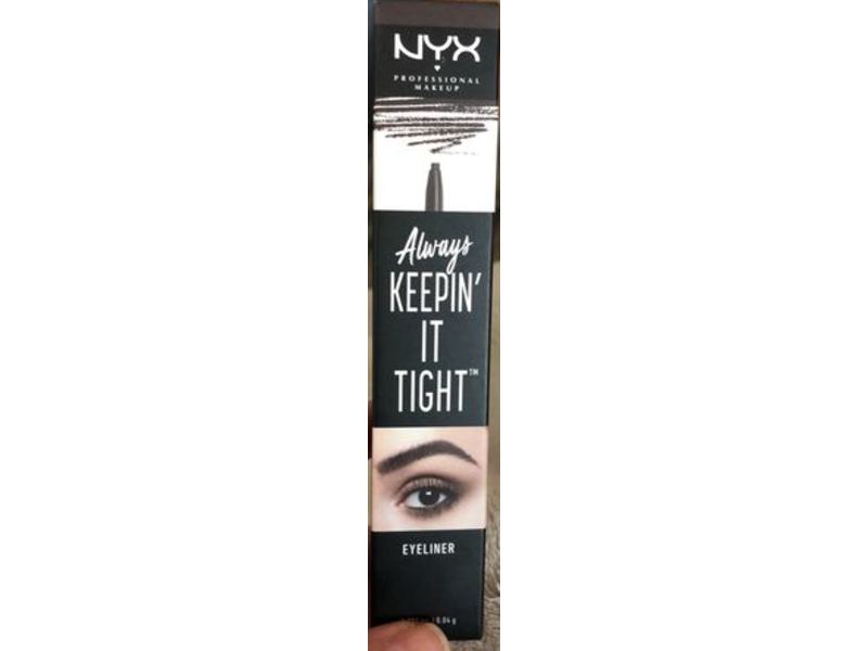NYX Professional Makeup Always Keepin' It Tight Eyeliner, Gray, 0.001 oz/0.04 g