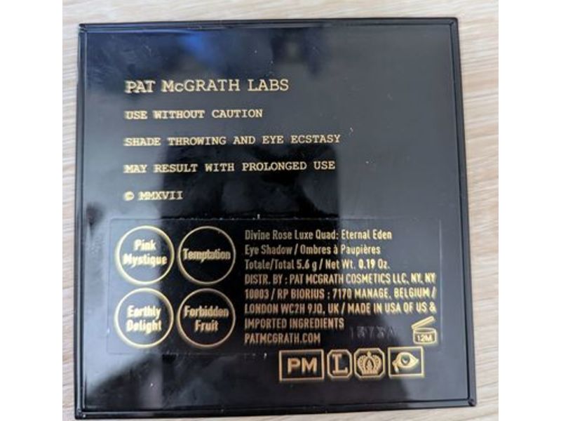 Pat McGrath Labs Divine Rose Luxe Quad Eye Shadow, 0.19 fl oz/5.6 g