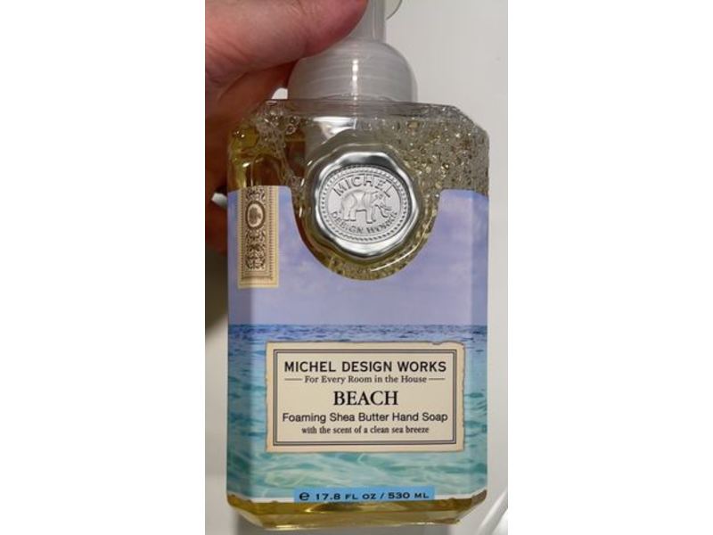 Michel Design Works Foaming Shea Butter Hand Soap, Beach, 17.8 fl oz/530 mL