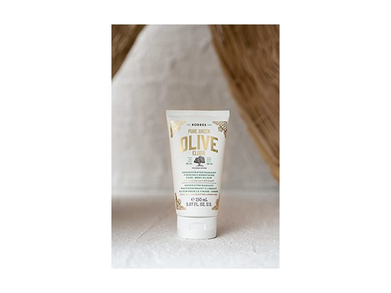KORRES Olive Concentrated Radiant Firming & Smoothing Face and Body Elixir, 5.07 fl. oz.