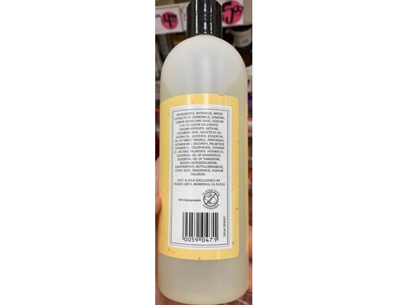 Trader Joe's Refresh Citrus Body Wash, Vitamin C, 16 fl oz/473 mL, Pack Of 2