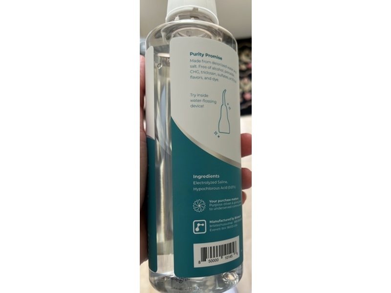 BrioTech Hypochlorous Acid Oral Swish, 16.9 fl oz/500 mL