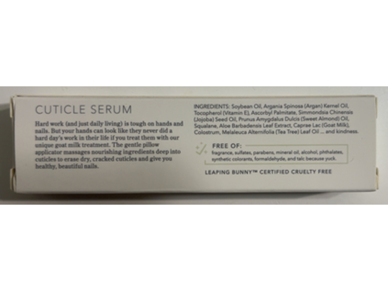 Beekman 1802 Goat Milk Cuticle Serum, 0.5 oz/15 mL