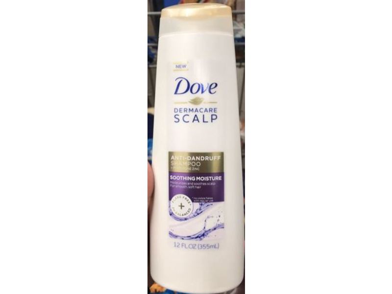 Dove Dermacare Scalp Anti-Dandruff Shampoo, Soothing Moisture, 12 fl oz/355 mL