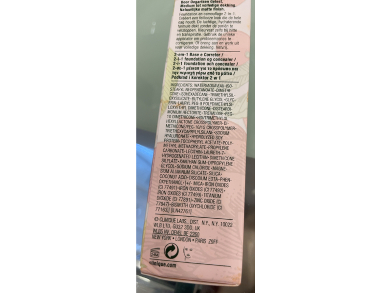 Clinique Beyond Perfecting Foundation + Concealer, 23 Ginger + 112 Ginger, 1 fl oz/30 mL