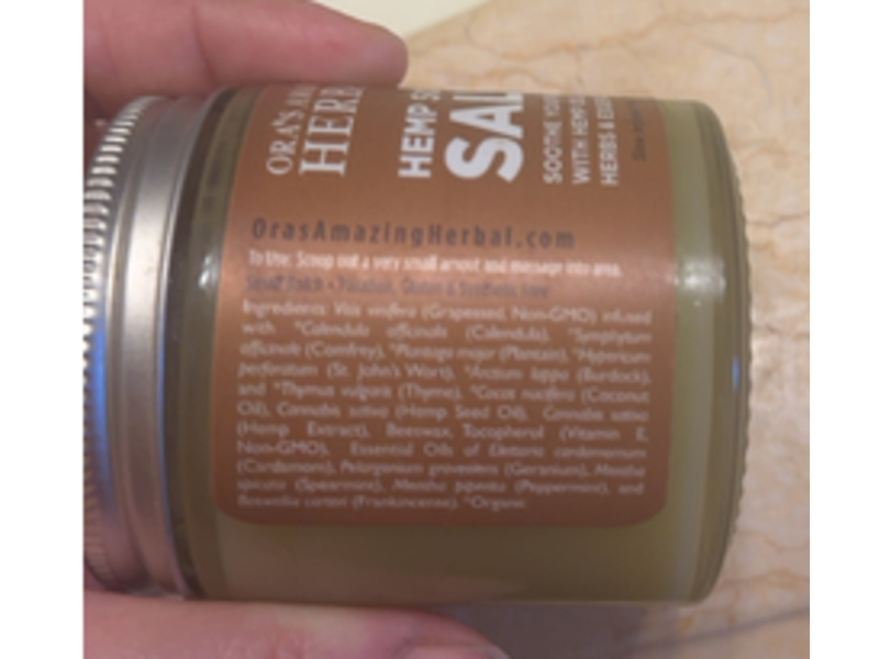 Ora's Amazing Herbal Hemp Soothe Salve, 150 mg
