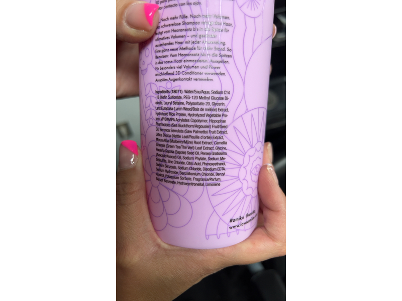 Amika Volume & Thickening Shampoo, 3D,33.8 fl oz/1 L