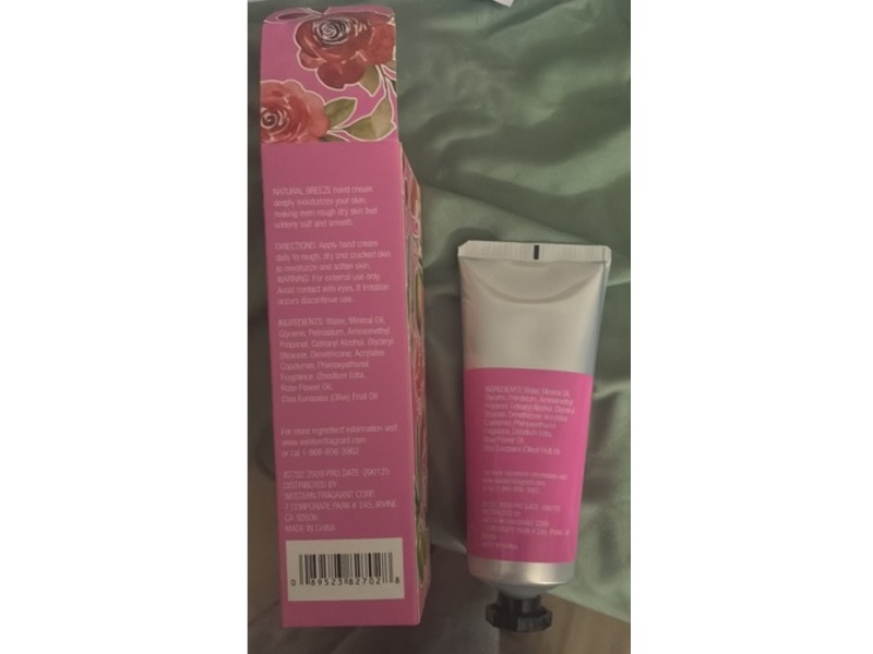Natural Breeze Ultra Moisturizing Hand Cream, Rose Olive Oil, 3 oz/85 g