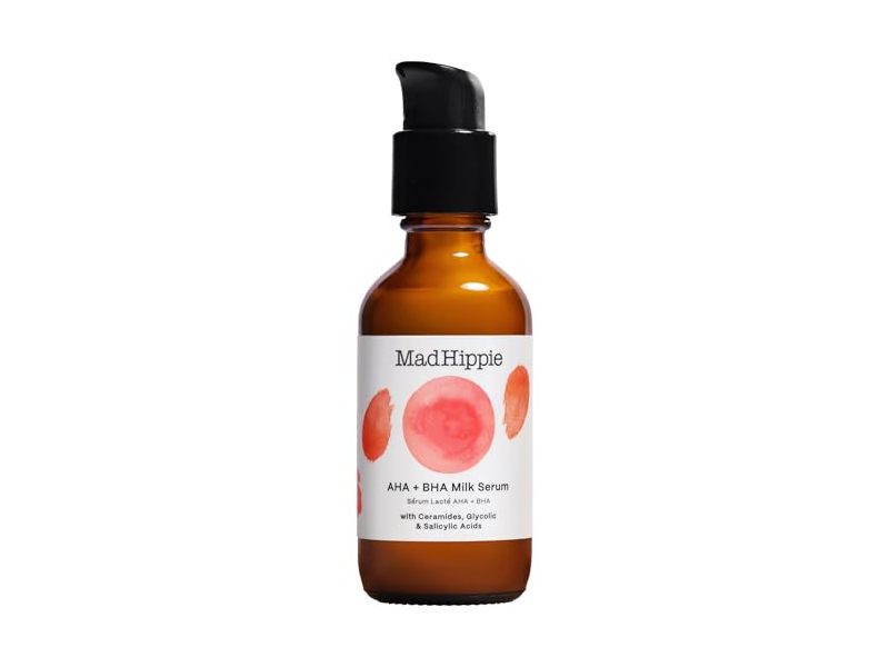 Mad Hippie Aha+Bha Milk Serum, Ceramide, Glycolic & Salicylic Acids, 2 fl oz/59 mL