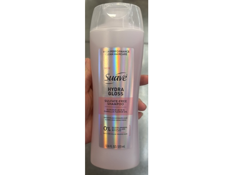Suave Hydra Gloss Sulfate-free Shampoo, 12.6 fl oz/373 mL