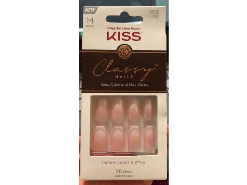 Kiss Classy Nails, Medium, 28 Count