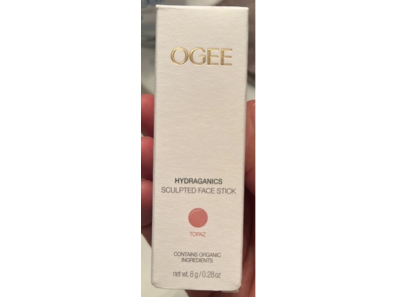 Ogee Hydraganics Sculpted Face Stick, Topaz, 0.28 oz/8 g