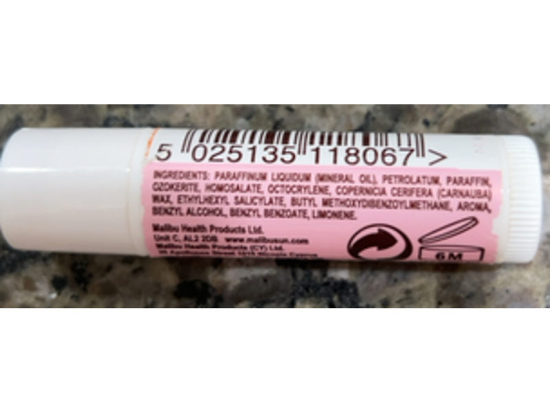 Malibu Lip Care, Watermelon Flavour, SPF 30, 5 g