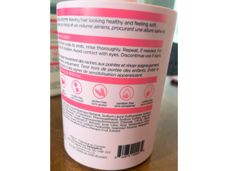 Design Me Puff. Me Volumizing Shampoo, 32 fl oz/1 L