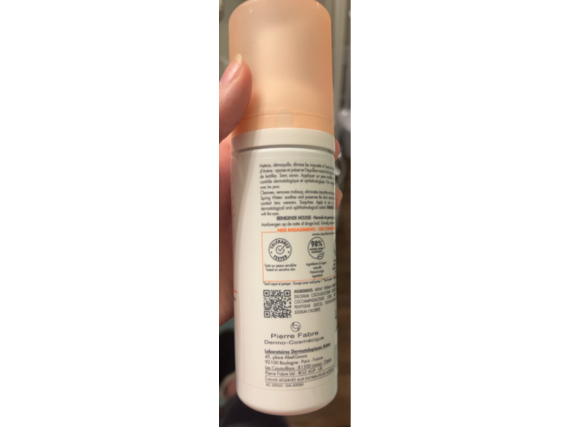 Avene Cleansing Foam, 5.0 fl oz/150mL