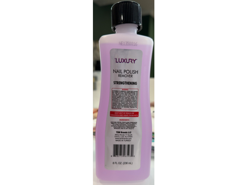 Luxury Nail Polish Remover, Vitamin E & Panthenol, 8 fl oz/236 mL