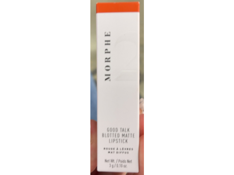 Morphe Good Talk Blotted Matte Lipstick, Red Sunset, 0.10 oz/3 g