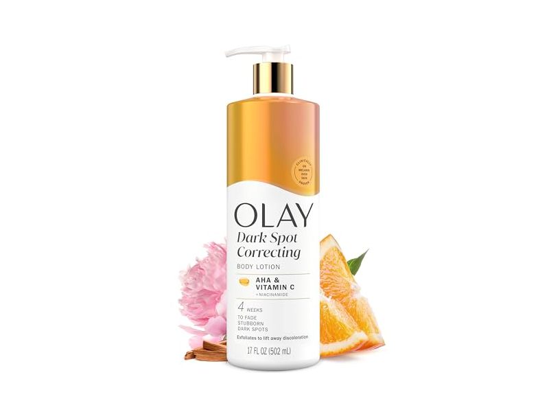 Olay Dark Spot Correcting Body Lotion, AHA & Vitamin C, 17 fl oz/502 mL