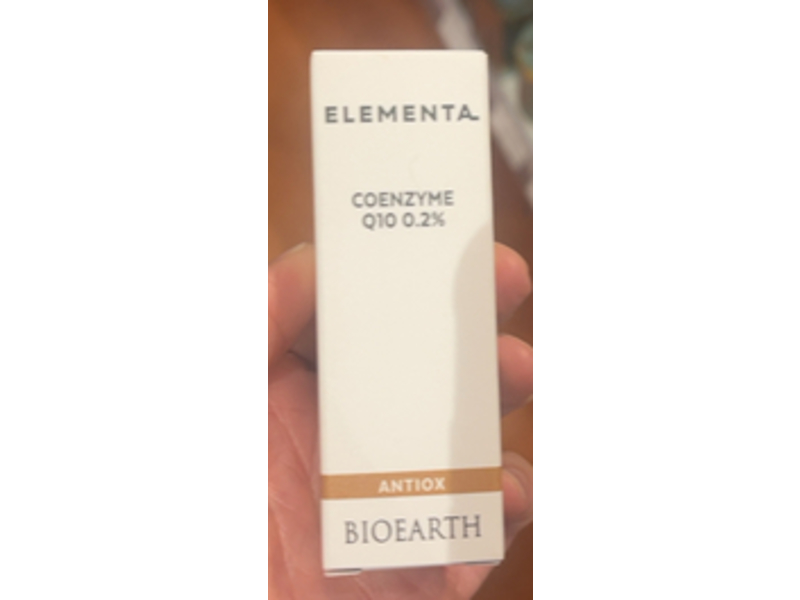 Bioearth Elementa Antiox Serum, Coenzyme Q10, 0.55 fl oz/15 mL