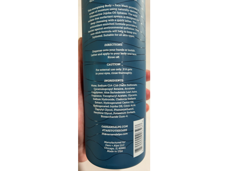 Oars + Alps Luxury Body Wash, Alpine Tea Tree, 14.4 fl oz/428 mL