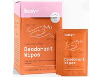 Busy Co Deodorant Wipes, Clarifying Citrus, 6.3 oz, 15 Count - thumbnail 1