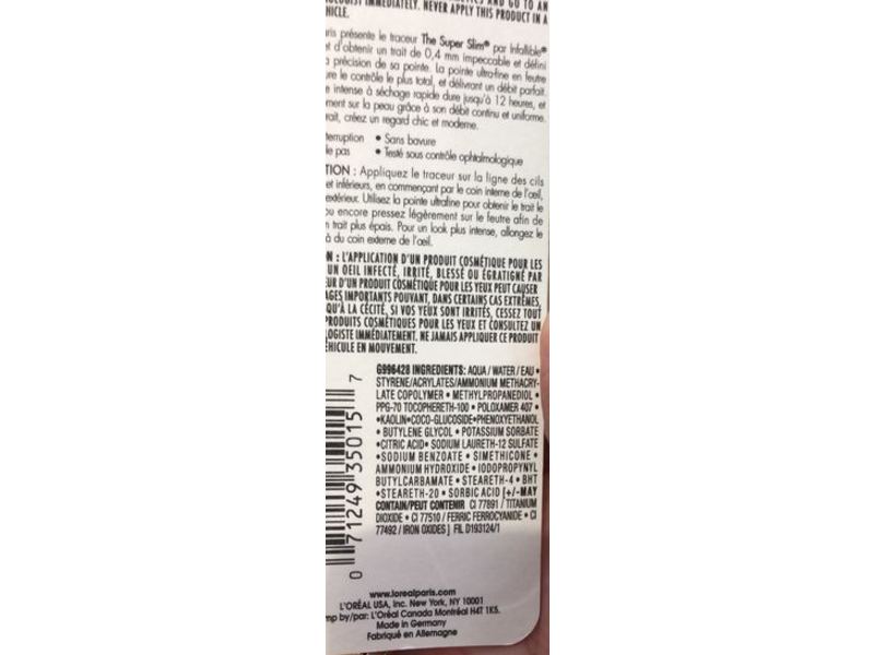 L'oreal Paris Infallible The Super Slim Liquid Eyeliner, 402 Grey, 0.034 fl oz