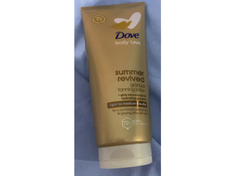 Dove Body Love Summer Revived Gradual Tanning Lotion, Light To Medium, 200 mL