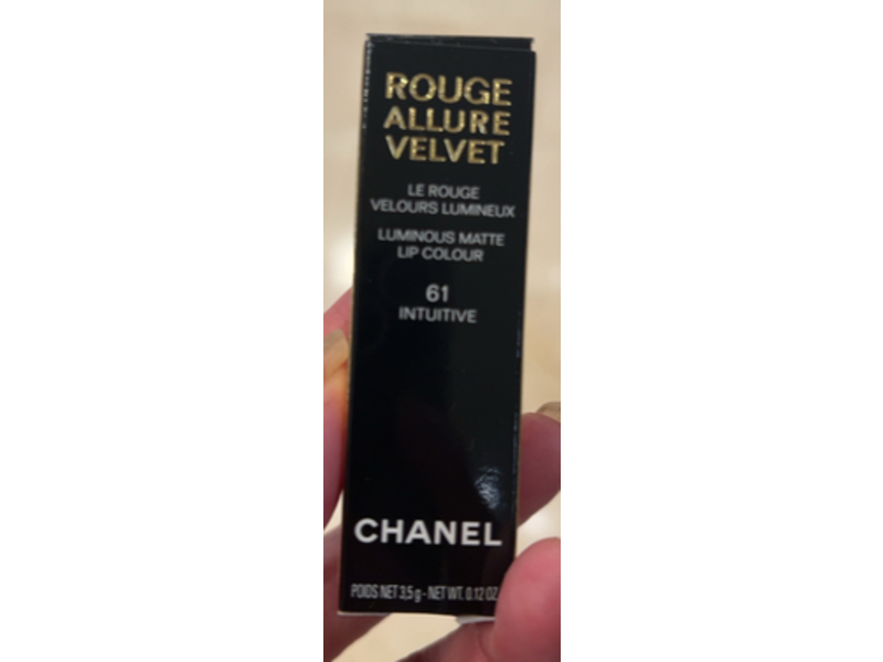 Chanel Rouge Allure Velvet Luminous Matte Lip Colour, 61 Intuitive, 0.12 oz/3.5 g