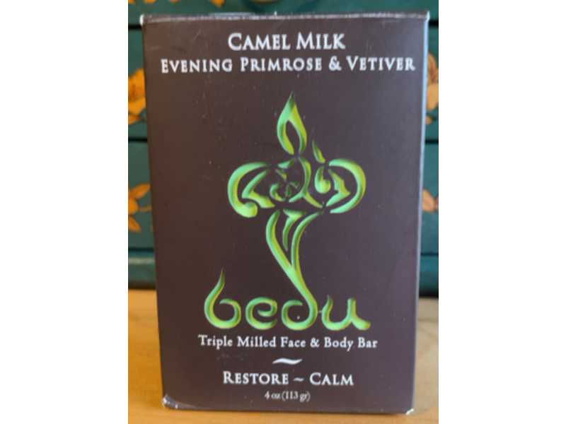 Bedu Triple Milled Face & Body Bar, Restore - Calm, 4 oz/113 g
