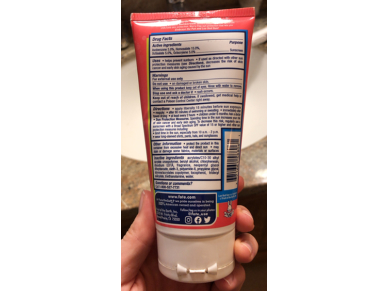 Fruit Of The Earth Luv That Sun Kids Sunscreen Ultra Lotion, SPF 50, 6.0 fl oz/177 mL