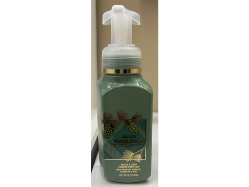 Bath & Body Works Gentle & Clean Foaming Hand Soap, White Iris & Cedarwood, 8.75 fl oz/259 mL