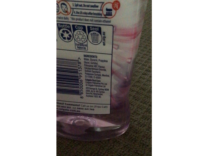 Colgate Max Fresh Mouth Wash, Strawberry, 1 L