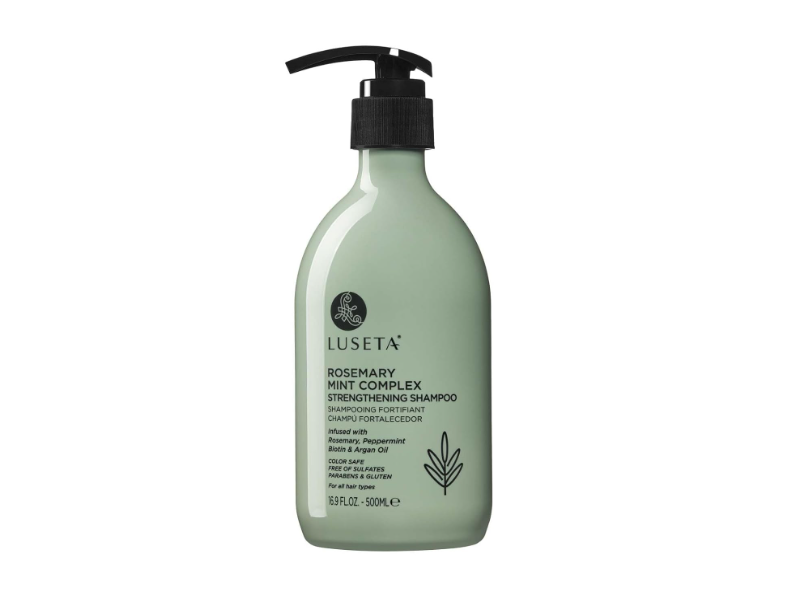 Luseta Rosemary Mint Complex Strengthening Shampoo, Rosemary, Peppermint, Biotin & Argan Oil, 16.9 fl oz/500 mL