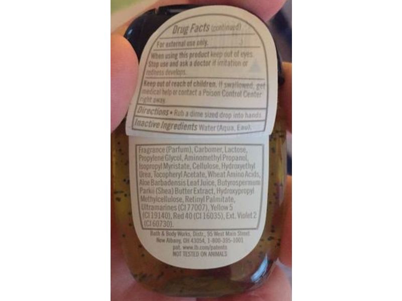 Bath & Body Works Anti-Bacterial Hand Gel, Pineapple Mango, 1 fl oz/29 mL