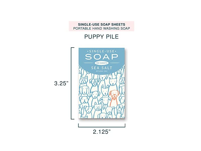 Studio Oh! Single-Use Soap Sheets 100-Count - Puppy Pile