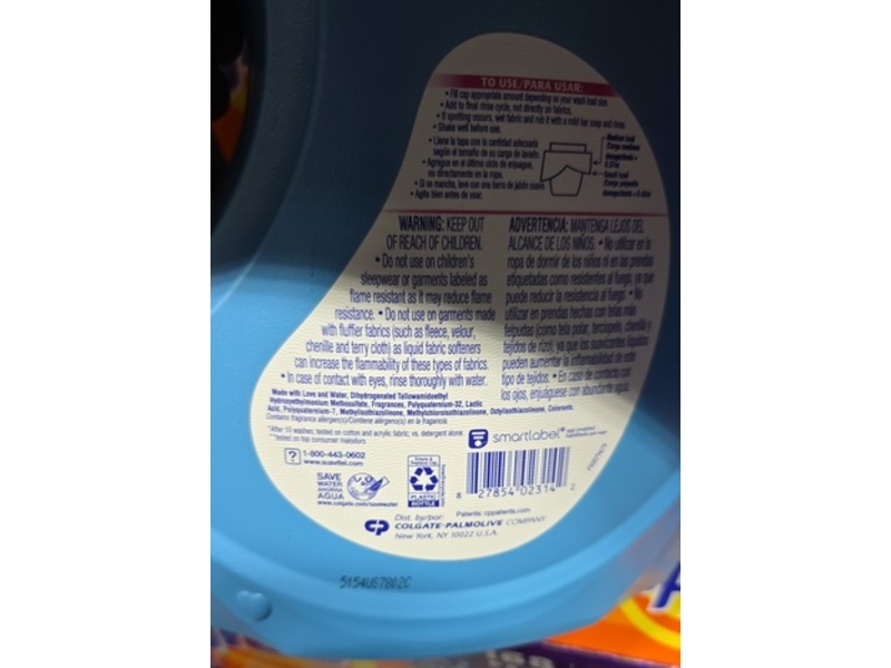 Suavitel Advanced 3-in-1 Fabric Conditioner, Field Flowers, 280 Loads, 160 fl oz/4.7 L