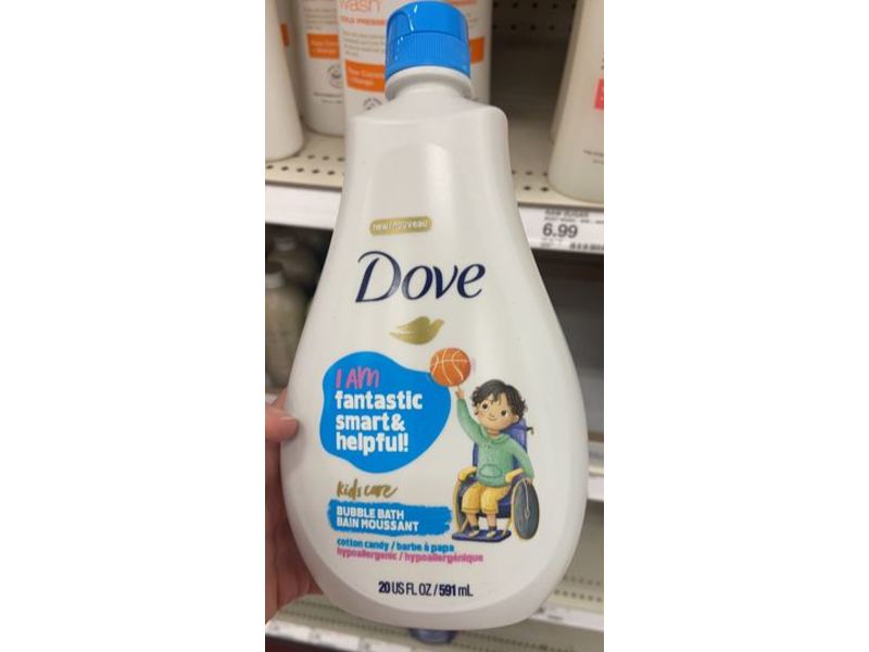 Dove Kids Care Bubble Bath, Cotton Candy, 20 fl oz/591 mL