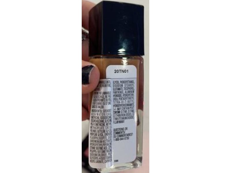 Maybelline New York Fit Me Dewy + Smooth Foundation, Toffee 330, SPF 18, Toffee, 1 oz/30 ml