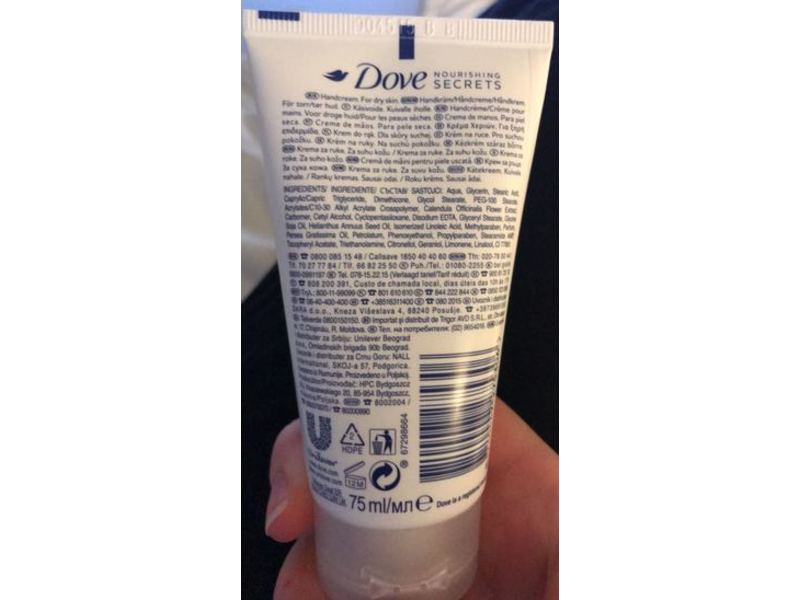 Dove Nourishing Secrets Invigorating Ritual Hand Cream, Dry Skin, 75 ml