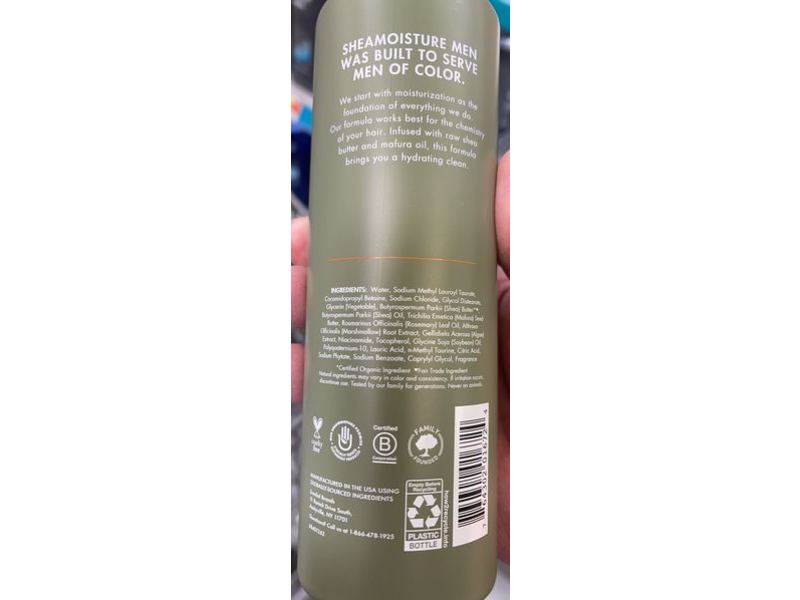 Shea Moisture Moiturizing Shampoo, Raw Shea Butter & Mafura Oil, 15 fl oz/444 mL