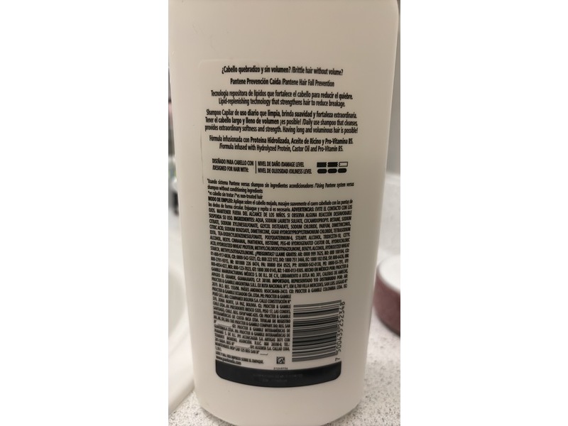 Pantene Pro-V Shampoo, Castor Oil + Pro-Vitamin B5, 1.19 L