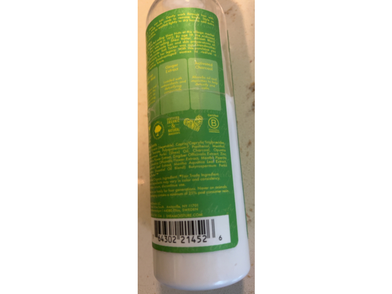 Shea Moisture Detox & Refresh Hair & Scalp Leave-In Detangler, African Water Mint & Ginger, 8 fl oz/237 mL