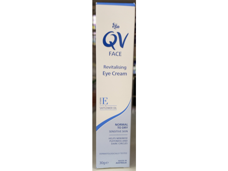 Ego QV Face Revitalising Eye Cream, Safflower Oil, 30 g